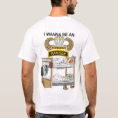 Ich will, um ein im Flugzeug Förster zu sein T-Shirt (Rückseite)