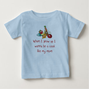Ich will, um ein Koch wie mein Mama-Baby-T - Shirt