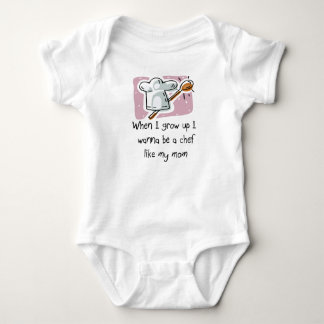Ich will, um ein Koch wie mein Mama-Baby-T - Shirt