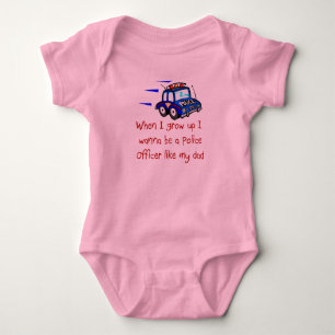Ich will, um ein Polizei-Offizier wie mein Baby Strampler
