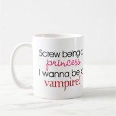Ich will, um eine Vampire-Tasse zu sein Kaffeetasse (Links)