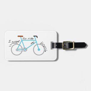 Ich will, um mein Fahrrad zu fahren Gepäckanhänger