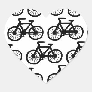 Ich will, um mein Fahrrad zu fahren Herz-Aufkleber