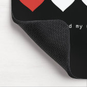 Ich will, um meine Nutzungsdauer mit Ihnen zu Mousepad (Ecke)