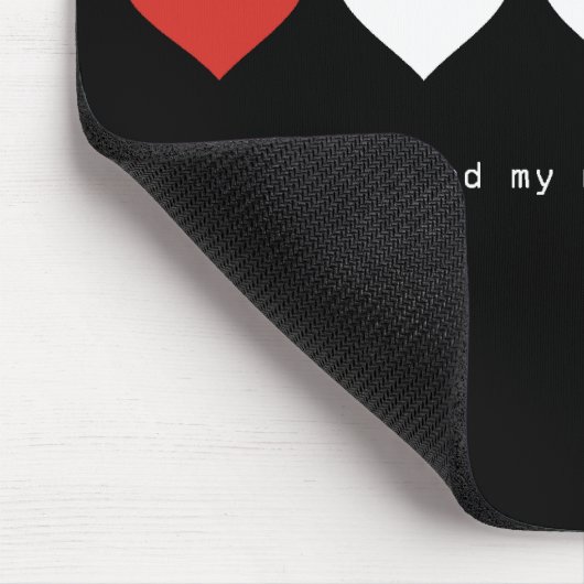 Ich will, um meine Nutzungsdauer mit Ihnen zu Mousepad (Ecke)