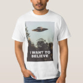 Ich will, um T - Shirt zu glauben (Vorderseite)