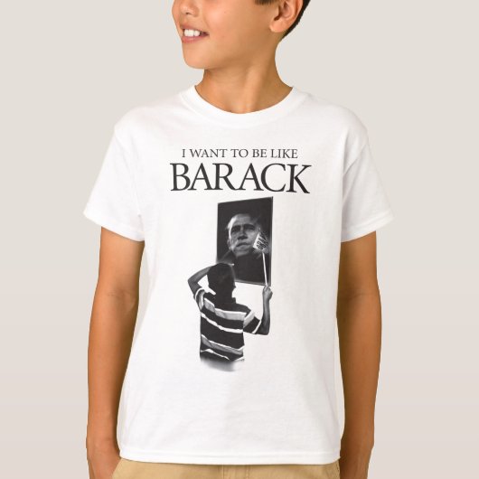Ich will, um wie Barack Spiegel zu sein T-Shirt (Vorderseite)