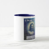 Ich will, um wie Jesus-Kaffeetasse zu sein Tasse (Zentrum)