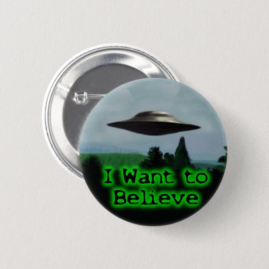 Ich will, um zu glauben button (Vorne & Hinten)