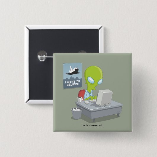 Ich will, um zu glauben button (Vorne & Hinten)