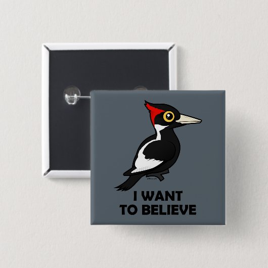 Ich will, um zu glauben button (Vorne & Hinten)