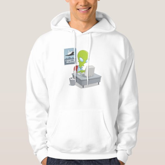 Ich will, um zu glauben hoodie (Vorderseite)