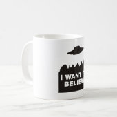 Ich will, um zu glauben kaffeetasse (Vorderseite Links)