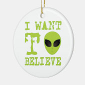 Ich will, um zu glauben keramikornament (Links)