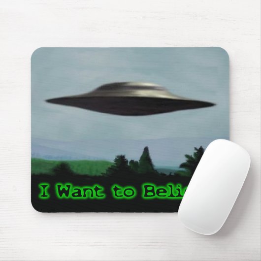 Ich will, um zu glauben mousepad (Mit Mouse)