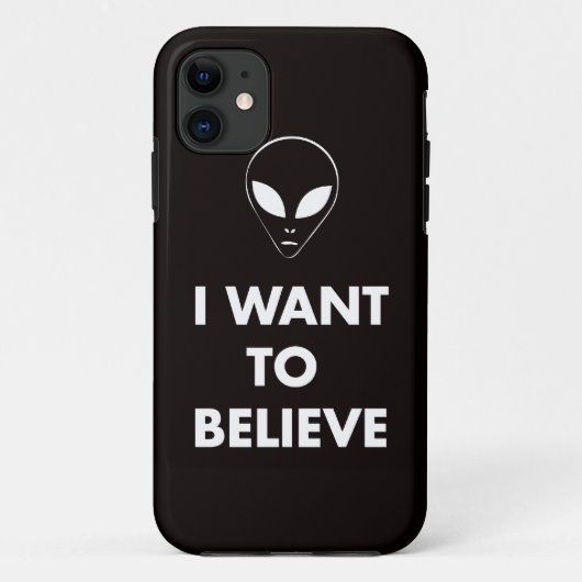 Ich will, um zu glauben (Schwarzes) Case-Mate iPhone Hülle (Rückseite)