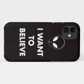 Ich will, um zu glauben (Schwarzes) Case-Mate iPhone Hülle (Rückseite (Horizontal))