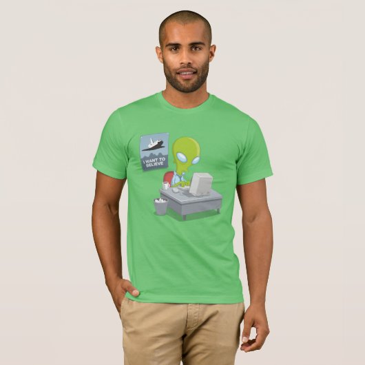 Ich will, um zu glauben T-Shirt (Vorne ganz)