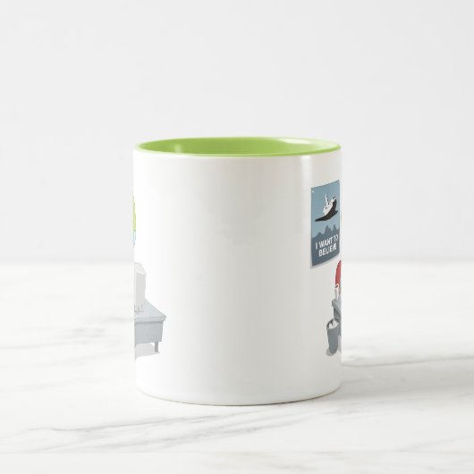 Ich will, um zu glauben zweifarbige tasse (Mittel)