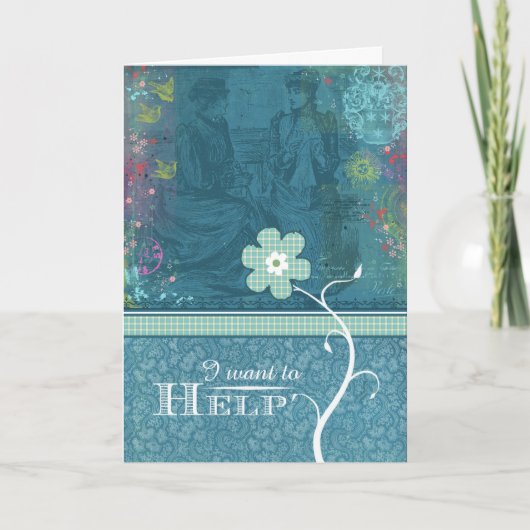 Ich will, um zu helfen karte (Vorderseite)