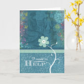 Ich will, um zu helfen karte (Gelbe Blume)