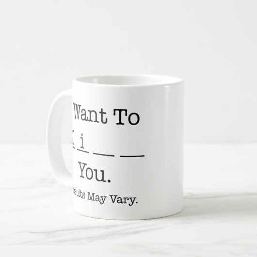 Ich will zu Ki Sie (Ergebnisse können sich Kaffeetasse (Vorderseite Links)