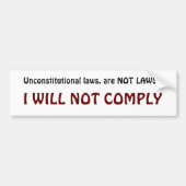 Ich willige nicht ein autoaufkleber (Vorne)