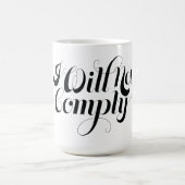 Ich willige nicht Tasse ein (Mittel)