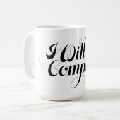 Ich willige nicht Tasse ein (Vorderseite Links)