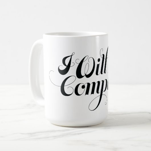 Ich willige nicht Tasse ein (Vorderseite Links)