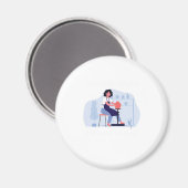 Ich wirf Dinge, Töpferwaren Keramiken Porzellan Ge Magnet (Vorderseite/Rückseite)