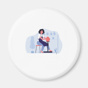 Ich wirf Dinge, Töpferwaren Keramiken Porzellan Ge Magnet