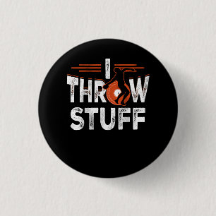 Ich wirf Stuff Discus Track und Field Athlete Thro Button