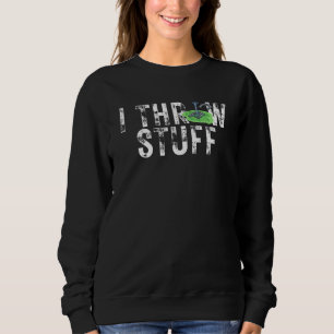 Ich wirf Stuff Horseshoe Throwing BBW Picnic Sweatshirt