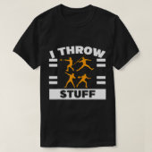 Ich wirf Stuff Shock setzen diskus Track und Field T-Shirt (Design vorne)
