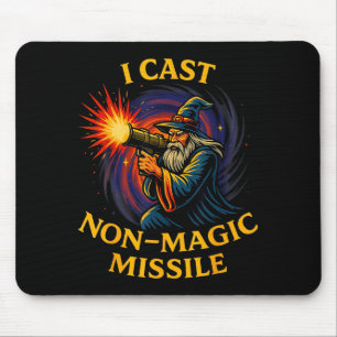 Ich wirke Nicht-magischen Raketenwitz-Zauberer-Par Mousepad
