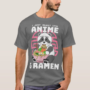Ich wirklich Liebe Anime Ramen Panda  T-Shirt