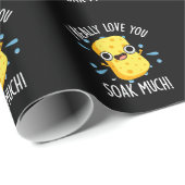 Ich wirklich Liebe, dass Sie viel Schwamm Putsch d Geschenkpapier (Rolleneckpunkt)