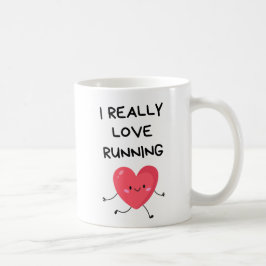 Ich wirklich Liebe Lauf, Valentinstag für Läufer Kaffeetasse