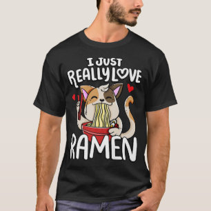 Ich wirklich Liebe ramen Noodles Anime Funny Japan T-Shirt