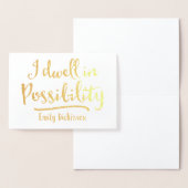 Ich wohne in Möglichkeit Folienkarte (Anzeige)