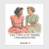 Ich wohne nicht auf meiner Fistakes Funny Retro Ha Aufkleber (Blatt)