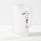 Ich wohnte früher in deinen Ballen, im Individuell Mattglas Bierglas (VorderseiteRechts)