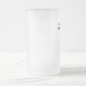 Ich wohnte früher in deinen Ballen, im Individuell Mattglas Bierglas (Mittel)