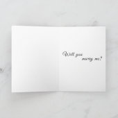 Ich woll, alt zu werden mit dir heiraten mich Vors Karte (Innenseite)