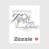 Ich woll nicht, an deinem Pyramidensystem teilzune Aufkleber (Blatt)