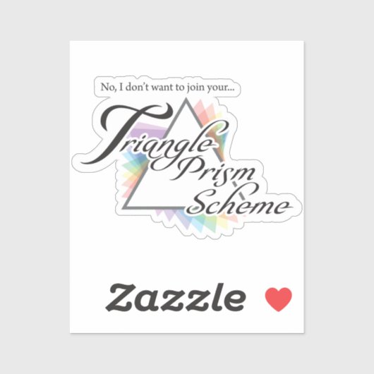 Ich woll nicht, an deinem Pyramidensystem teilzune Aufkleber (Blatt)