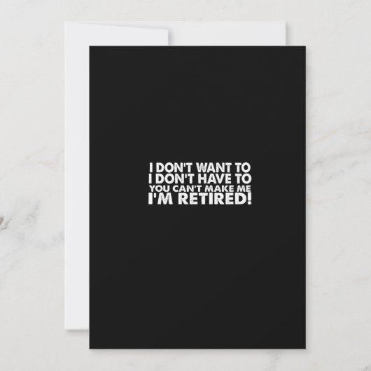 Ich woll nicht, dass ich nicht muss, dass du mich  einladung (Vorderseite)