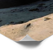 Ich Woll nicht dem Hippopotamusportrait Poster (Ecke)