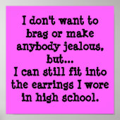 Ich woll nicht, zu prahlen oder jemanden eifersüch poster (Vorne)